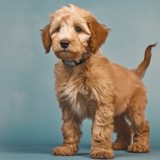 brown Mini Labdradoodle puppy